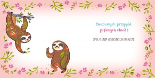 Kartka składana KW Leniwiec na gałęzi kw Henry (5905701485154)