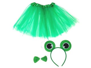 Kostium żabki, opaska z uszami, muszka i spódniczka Adar (601574)