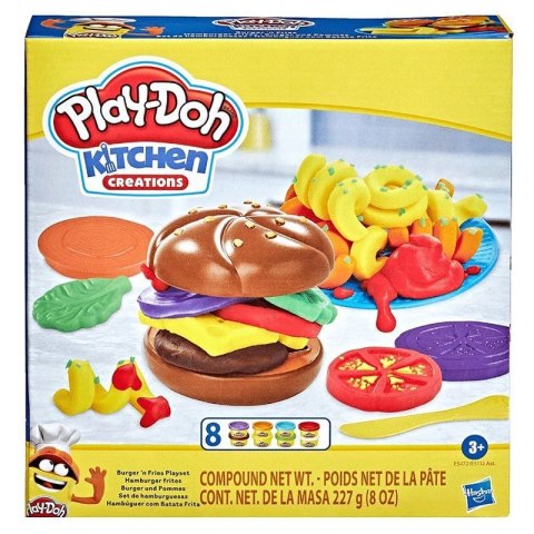 Masa plastyczna dla dzieci Play Doh Zestaw Burger z frytkami mix Hasbro (E5112 E5472)