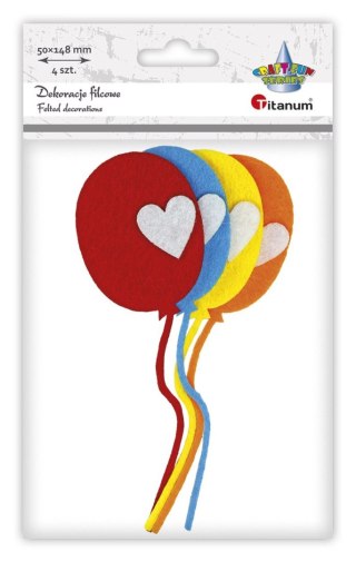 Ozdoba filcowa Craft-Fun Series baloniki Titanum (20CR0312-21)