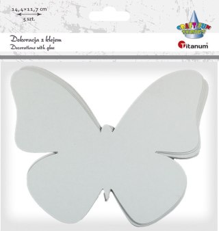 Ozdoba papierowa Craft-Fun Series z warstwą kleju MOTYL Titanum (5022)