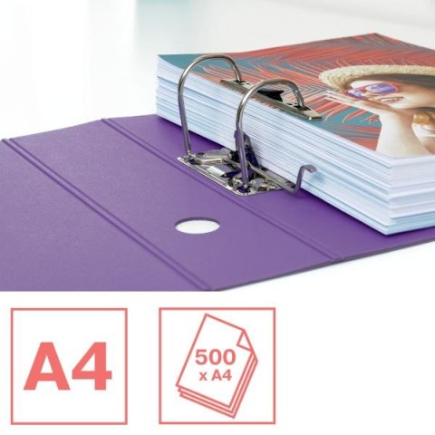 Segregator dźwigniowy polyfoam Colour Breeze A4 82mm lawendowy Esselte (628428)