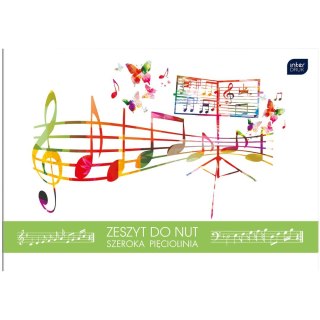 Zeszyt do nut B5 16k. 70g linia Interdruk (ZENB5)