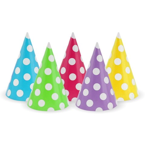 Czapka party groszki mix papier Godan