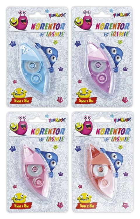 Korektor w taśmie (myszka) 5x8 [mm*m] Fun&Joy (FJ913500)