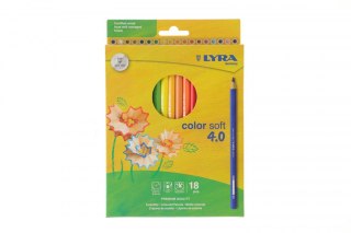 Kredki ołówkowe SOFT 4.0 18 kol. Lyra (L2421180)