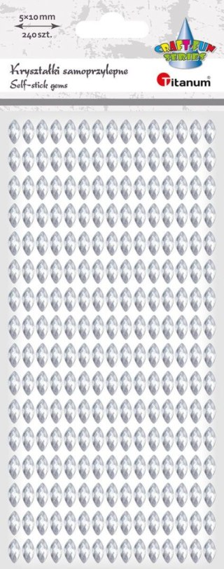 Kryształki Craft-Fun Series złote Titanum (24BR0201-175（silver）)