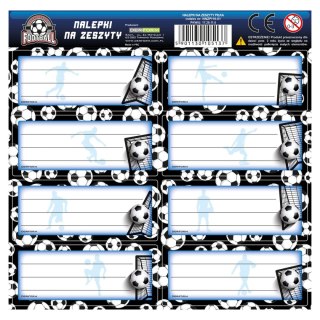 Naklejka na zeszyt Piłka [mm:] 160x160 Derform (NNZPI19)