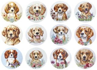 Naklejka (nalepka) Craft-Fun Series Psy Naklejki na rolce Titanum (25YQ-033)