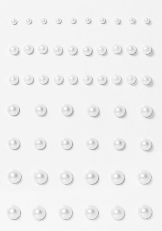 Perełki samoprzylepne 3/5/6/7mm białe biały Galeria Papieru (251101)