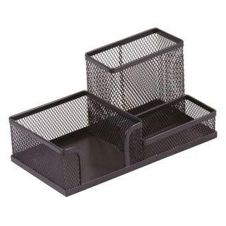 Przybornik na biurko czarny metal Q-Connect (KF16572)