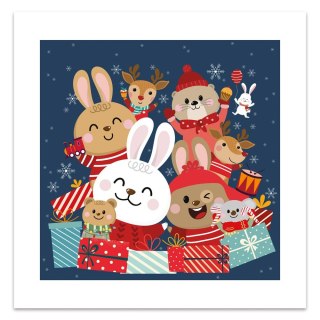 Puzzle Boże Narodzenie w ramce Interdruk (Happy Friends)