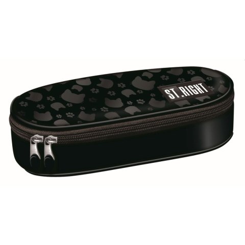 Saszetka Stright BLACK CATS PC-01 5903235664601 czarny St.Right (Z USZTYWNIANA KLAPKĄ)