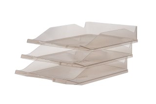 Szuflada na dokumenty Budget dymny polistyren PS [mm:] 350x255x 60 Bantex (400109723)