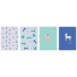 Zeszyt SWEET A5 32k. 70g linia kolor Interdruk