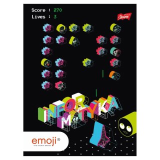 Zeszyt emoji INFORMATYKA A5 60k. krata Unipap