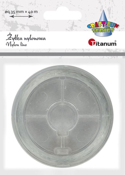 Żyłka ozdobna Craft-Fun Series 0,35 mm x 40 m przezroczysta Titanum (nylon)