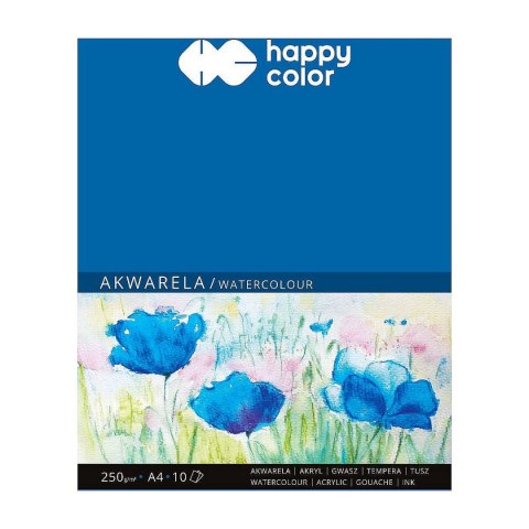 Blok artystyczny akwarelowy młody artysta A4 250g 10k Happy Color (HA 3725 2030-A10)