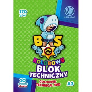 Blok techniczny BS&Unicorn ASTRAPAP A3 mix 170g 10k Astrapap (106021008)