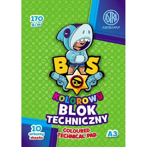 Blok techniczny BS&Unicorn ASTRAPAP A3 mix 170g 10k Astrapap (106021008)