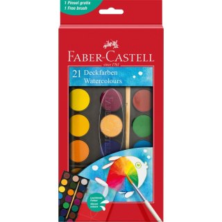 Farby akwarelowe 21 kolor. Faber Castell (12502 FC)