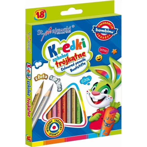 Kredki ołówkowe 18 kol. St.Majewski