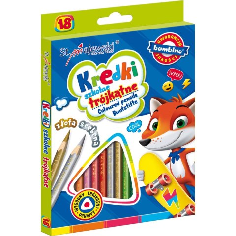 Kredki ołówkowe 18 kol. St.Majewski