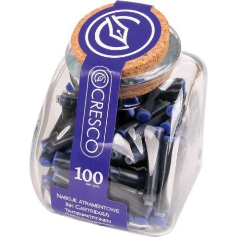 Naboje 100 szt -słoik niebieski Cresco