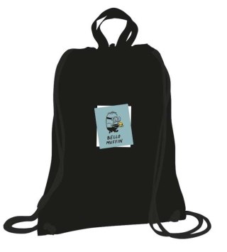 Plecak (worek) na sznurkach MINIONKI czarna Beniamin (9243)