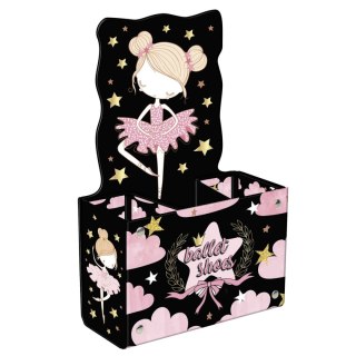 Pojemnik na długopisy Baletnica różne karton pokryty folią Derform (PPSBL12)