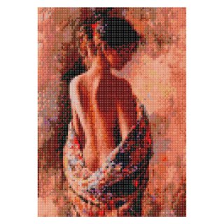 Zestaw kreatywny Diamentowa mozaika 30x40cm Akt kobiecy Flamingo Line (TSGK80509)