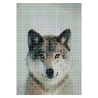 Zestaw kreatywny Diamentowa mozaika 30x40cm Wilk 3 Flamingo Line (TE3325-01)