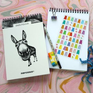 Blok artystyczny szkicownik osioł A5 120g 60k Narcissus