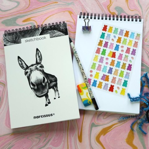 Blok artystyczny szkicownik osioł A5 120g 60k Narcissus
