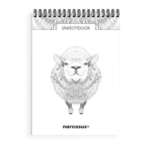 Blok artystyczny szkicownik owca A5 120g 60k Narcissus