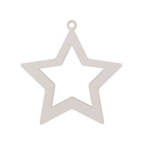 Bombki Gwiazdka 6 drewniana Sadpex (DCH63b)