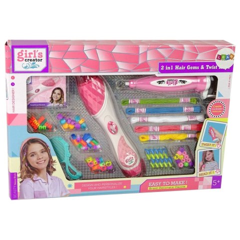 Bransoletka Zestaw do Robienia Bransoletek Diamenciki Wyklejanie Serce Lean (15770)