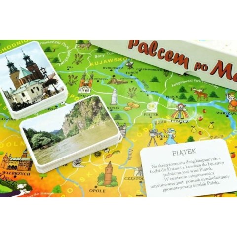 Gra planszowa Palcem po mapie Polska Abino (4183718)