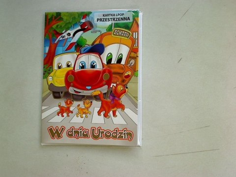 Kartka składana Laurka przestrzenna Dziecięce Pol-mak (LPOP DZIE)