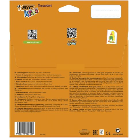 Kredki ołówkowe Tropicolors 2 24 kol 24 kol. Bic Kids (832568)