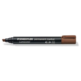 Marker permanentny Lumocolor wkład brązowy 2,0-5,0mm ścięta końcówka Staedtler (S 350-7)