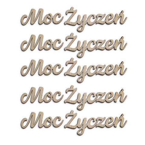 Ozdoba drewniana Moc życzeń Galeria Papieru (253051)