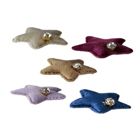 Ozdoba materiałowa Craft-Fun Series gwiazdki z kryształkiem Titanum (BY289)