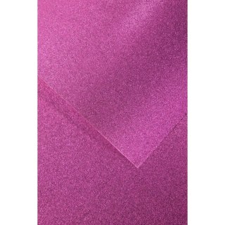 Papier ozdobny (wizytówkowy) brokatowy A4 liliowy 210g Galeria Papieru (208108)