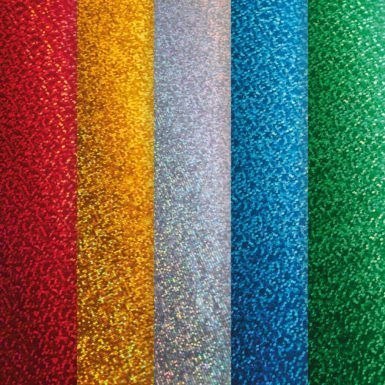 Papier ozdobny (wizytówkowy) mix kartonów holograficznych A4 mix 210g Galeria Papieru (258001)