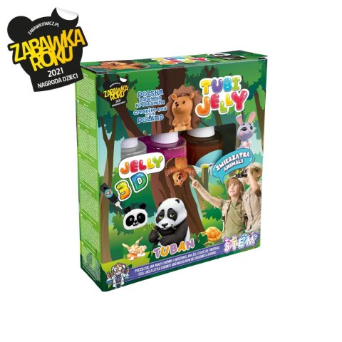 Zestaw kreatywny TUBI JELLY 3 KOLORY ZWIERZĄTKA Tuban (TU 3320)