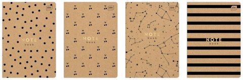 Zeszyt HS KRAFT A5 32k. 70g krata Interdruk (ZE32#BBT)