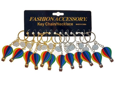 Brelok metalowy - balon, karta 12szt. Adar (603769)