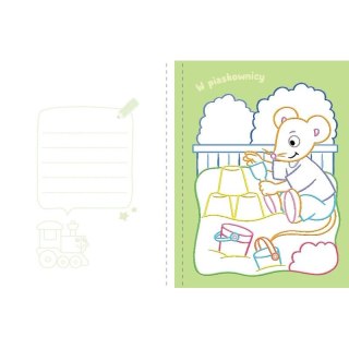 Książka dla dzieci Koloruję i nie wychodzę poza linię - z lokomotywą.