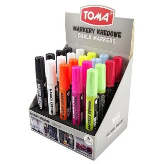 Marker specjalistyczny mix kredowy wkład mix 4,5mm okrągła końcówka Toma (To-292)